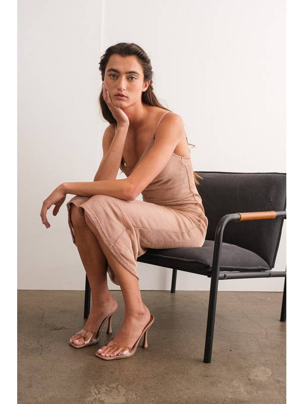 Papermoon - Wholesale Dress - Women's - PD17376 - Eden Metallic Cami Midi Dress