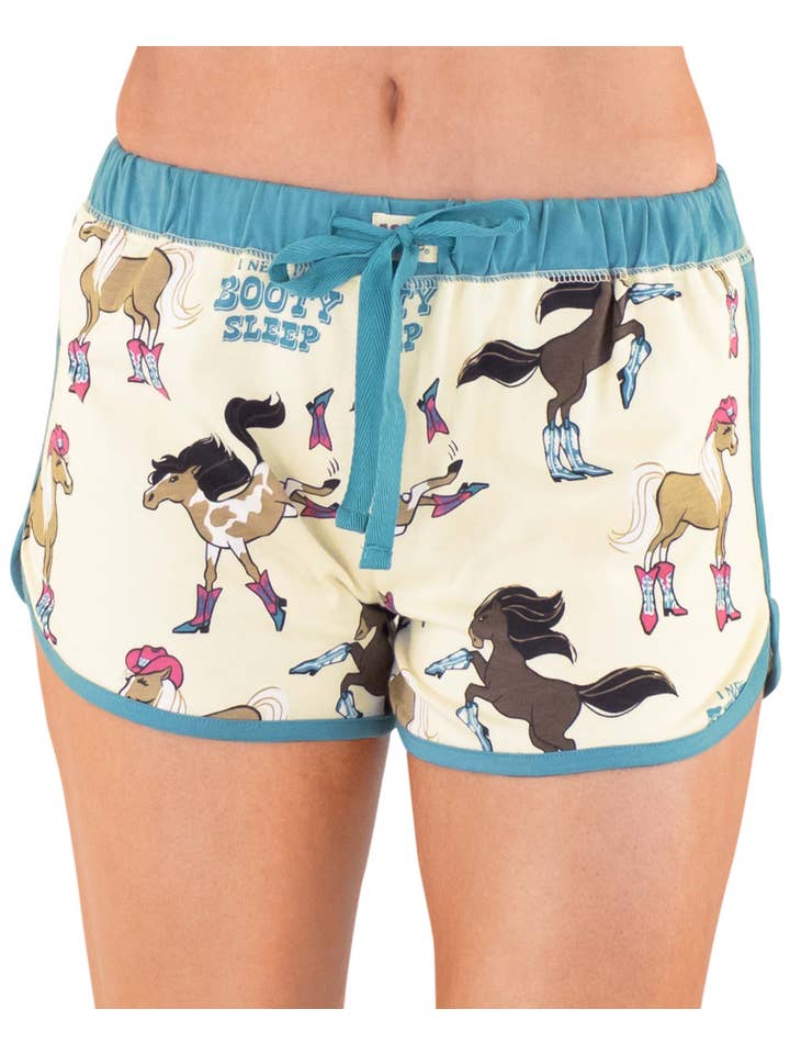 Lazy One - Wholesale Sleepwear Bottom - Women's - Booty Sleep Blue Women's PJ Shorts2
