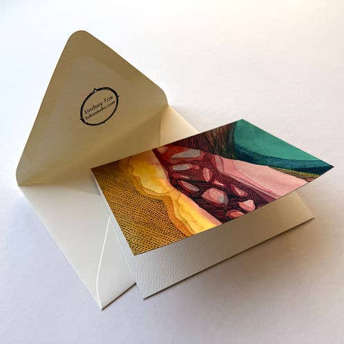 Individual Blank Card and Envelope for wholesale by Lefoxstudio