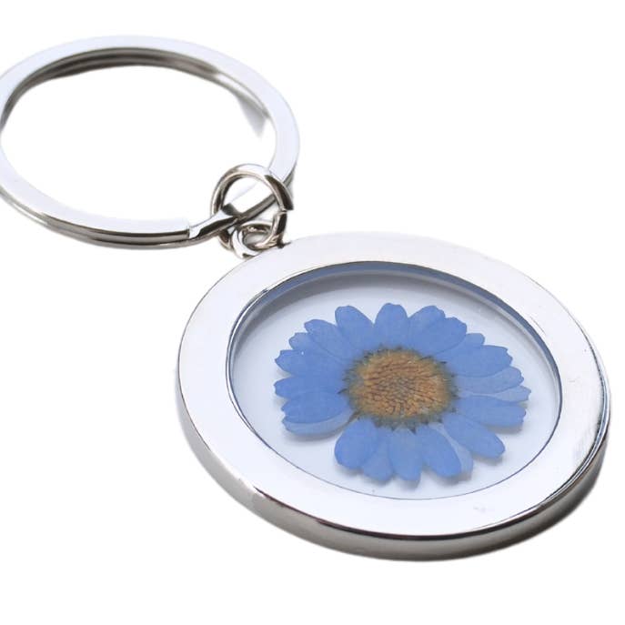 Sunnie Lane - Wholesale Keychain - Women's - Clear Pressed Flower Keychain