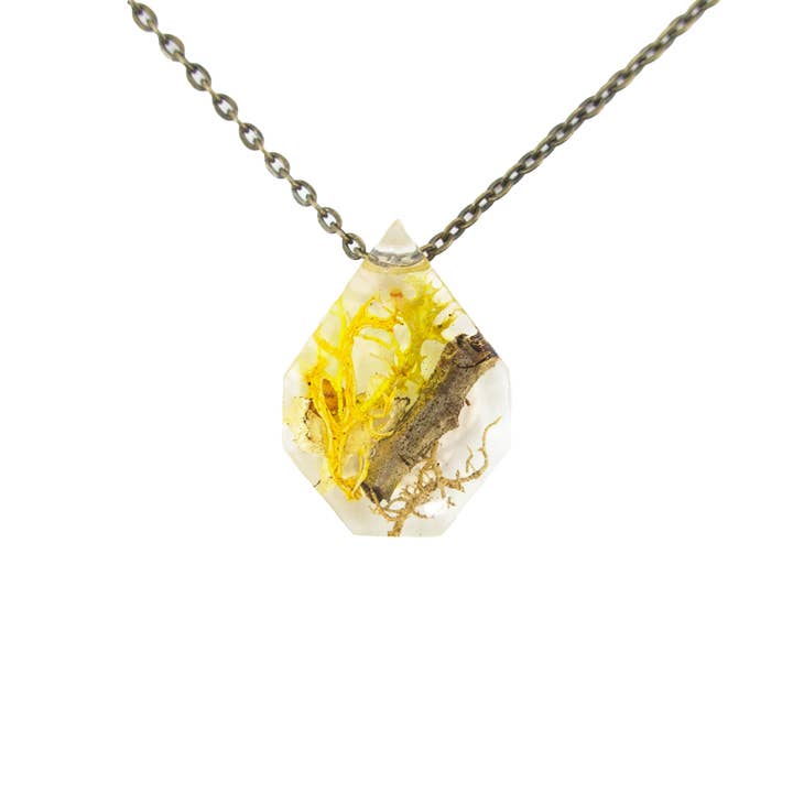 Terrarium Eco Resin Moss Necklace 3 for wholesale by Squidlicks