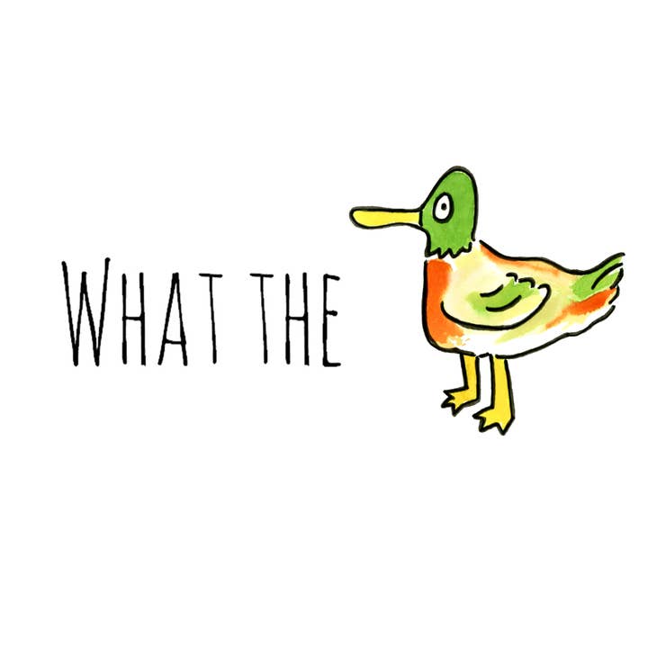 SquidCat, Ink - Wholesale Art Print - What The Duck Art Print2