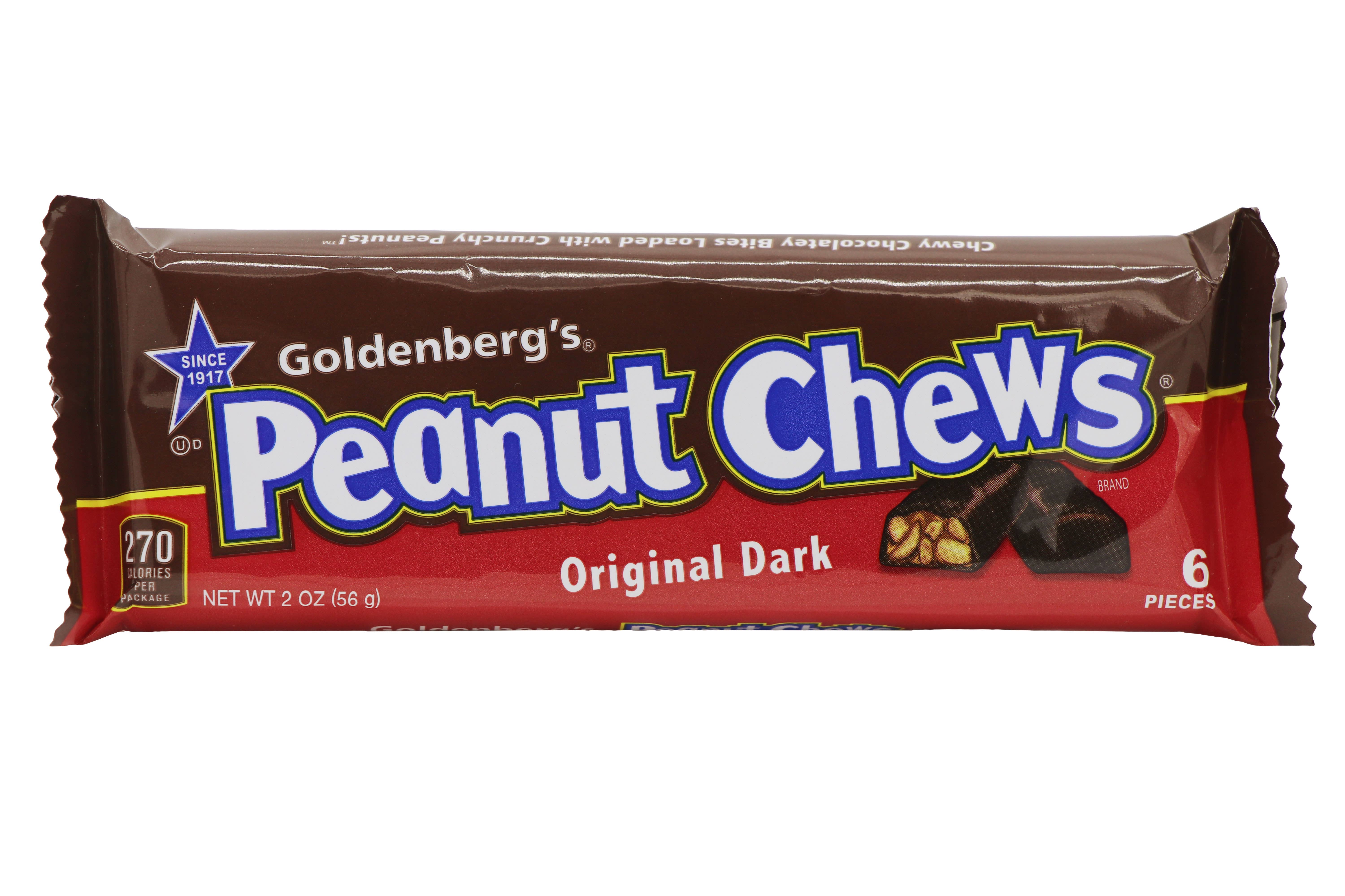 Grandpa Joe's Candy Shop - Wholesale Chocolate Bar - Goldenberg's Peanut Chews, Original Dark Chocolate, 24ct1