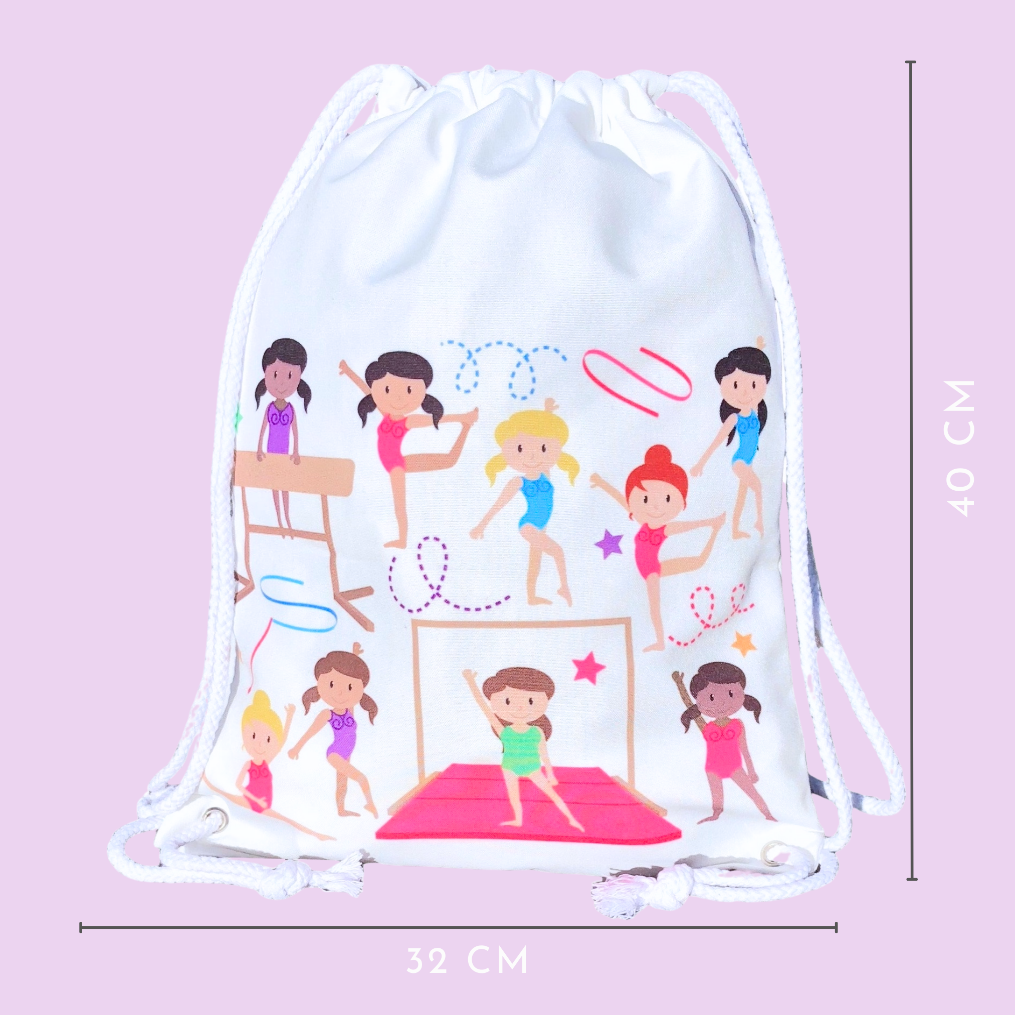 HECKBO - Wholesale Drawstring Bag - Kids - gym bag ballet gymnasts2