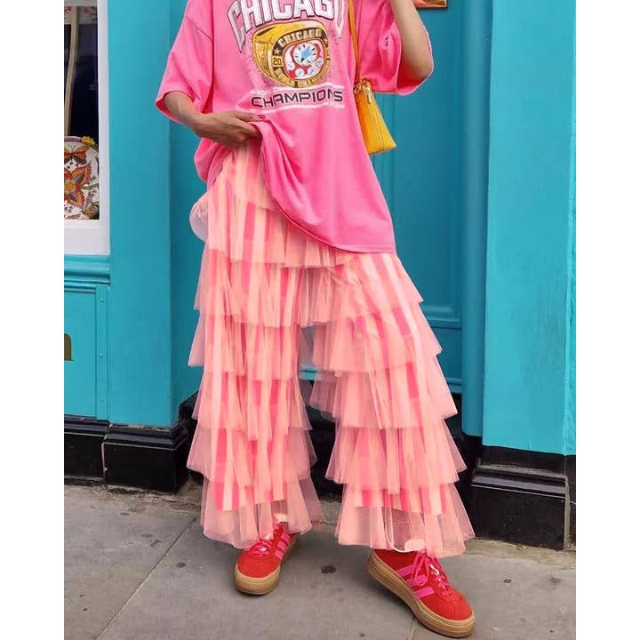 Party Striped Mesh Tulle Wide-leg Pants and other Purchase Wholesale tulle bomboniere. Free Returns & Net 60 Terms on Faire trending on Faire.