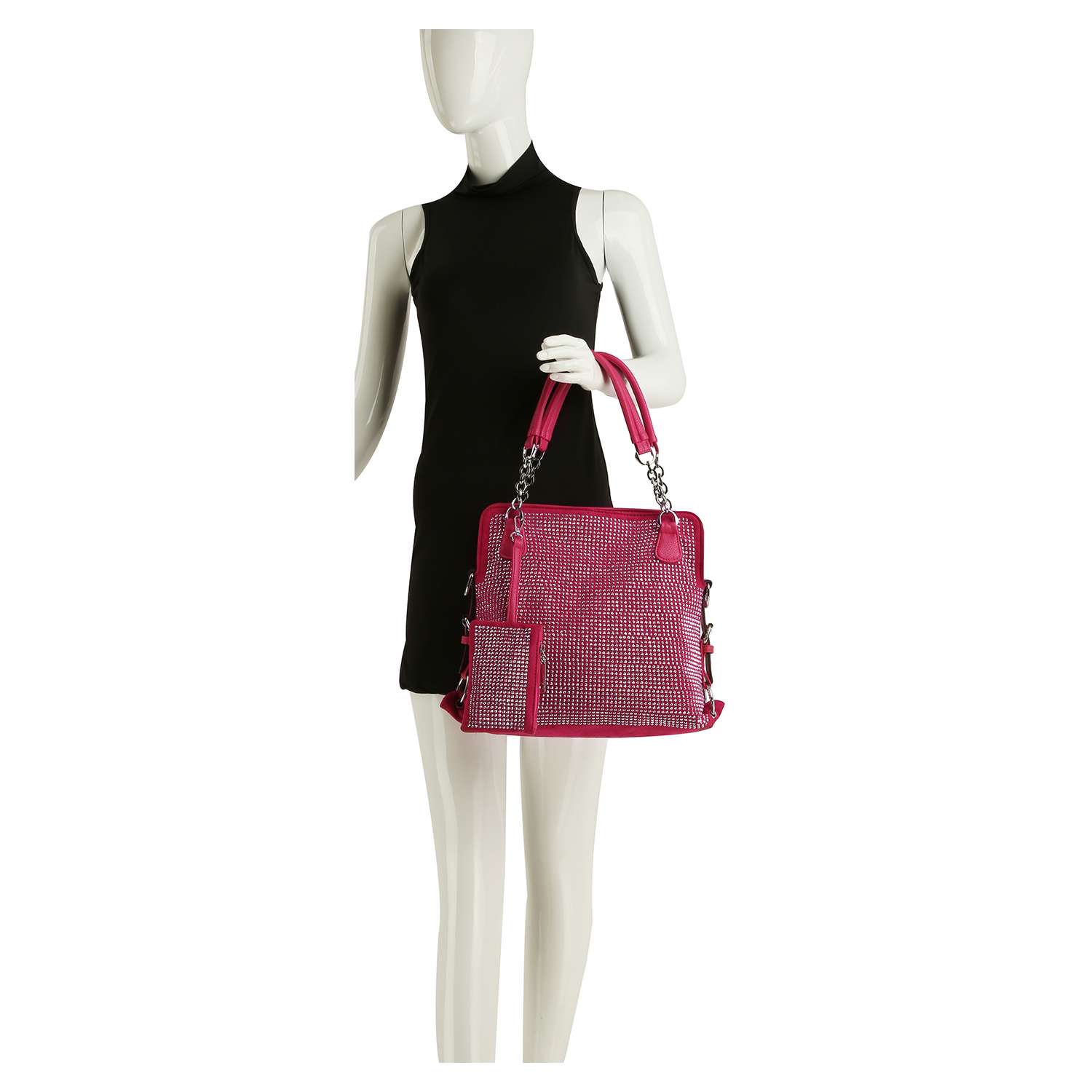 Handbag Express – wholesale Axelremsväska – Dam – Strass täckt accessorized axelväska14