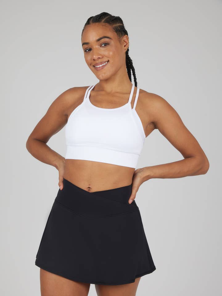 Women's Tennis Skort with Inner Shorts 2 Pack for wholesale by 90 Degree by Reflex & Yogalicious