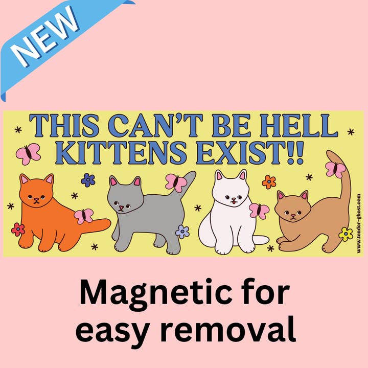 Kittens Bestaan Bumpermagneet voor wholesale door Tender Ghost