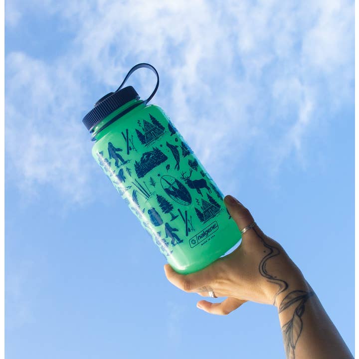 Rainier Watch Supply Co - Wholesale Water Bottle - Pacific Northwest Patterns Nalgene Bottle