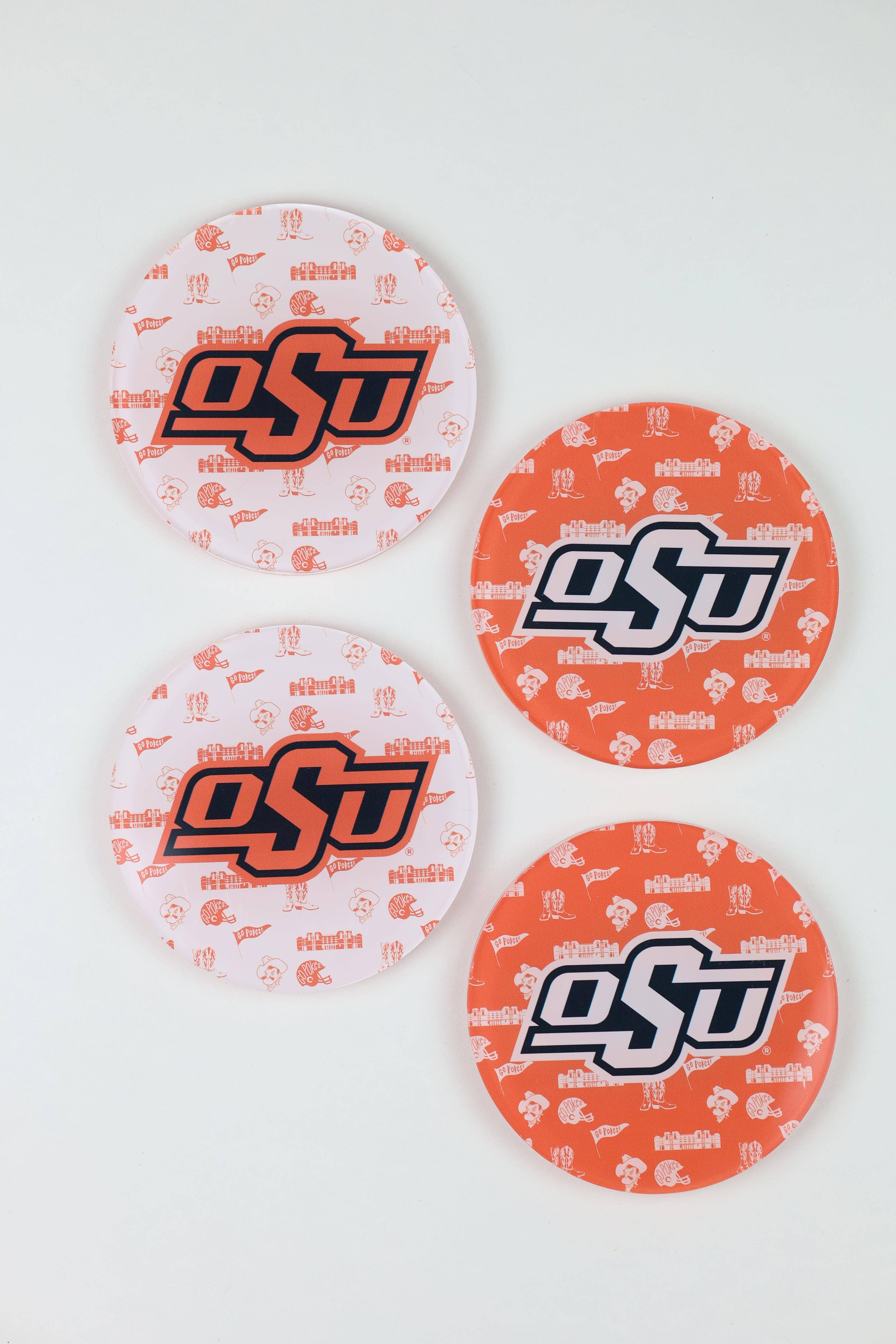 Tailgated Co. - Vendita all'ingrosso Sottobicchiere - Sottobicchiere Acrilico Collegiale dell'Università Statale dell'Oklahoma2