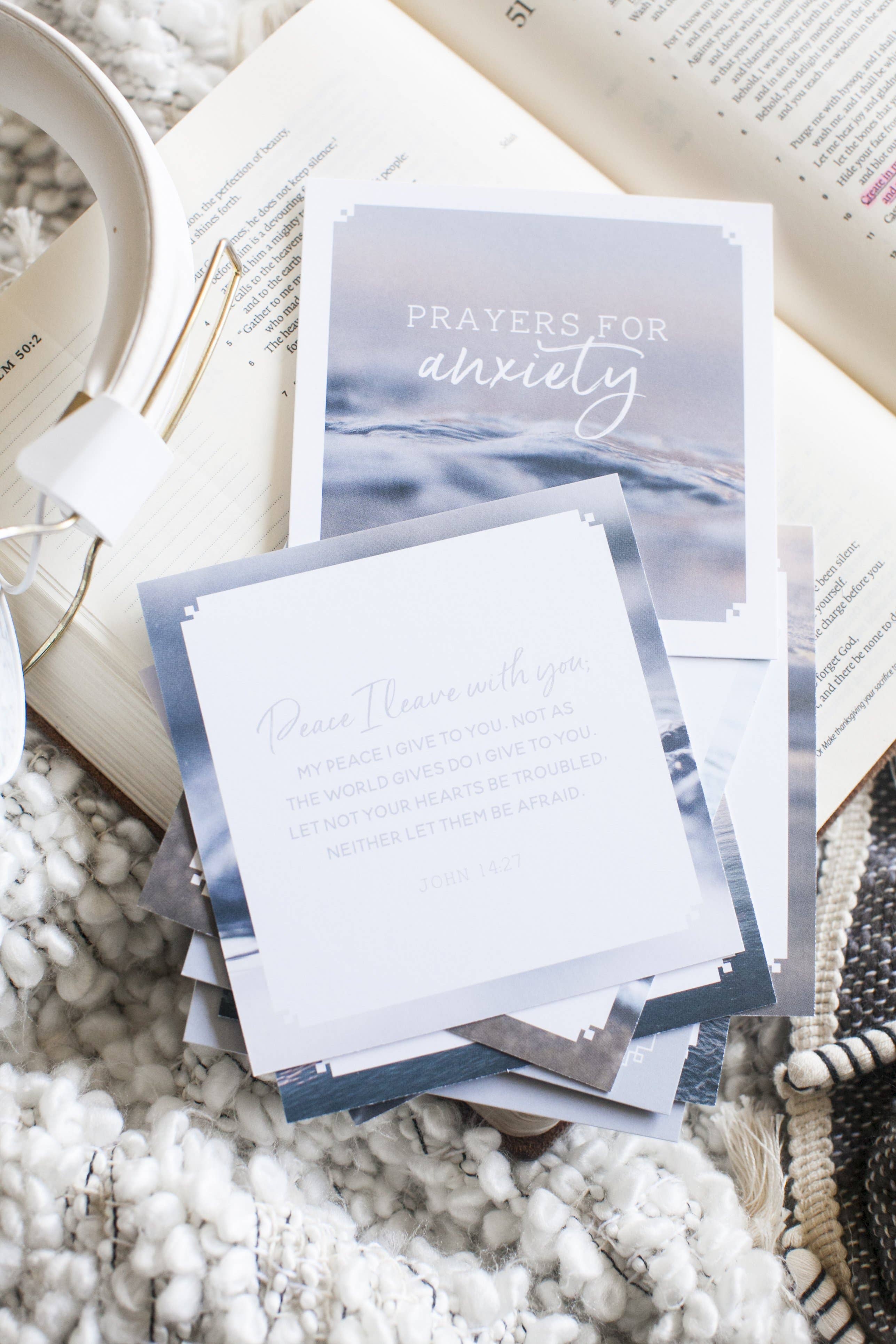 The Daily Grace Co - Wholesale Religious Card - Prayers For Anxiety Verse Card Set2