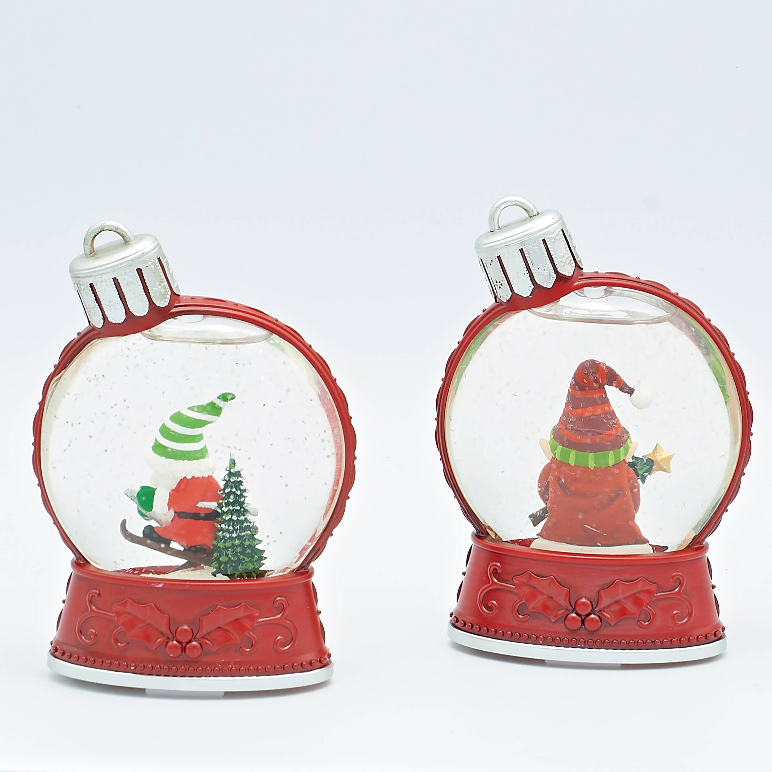 Roman - Wholesale Ornament Set - Lighted Gnome Ornament Assortment – 2 Styles Assorted2