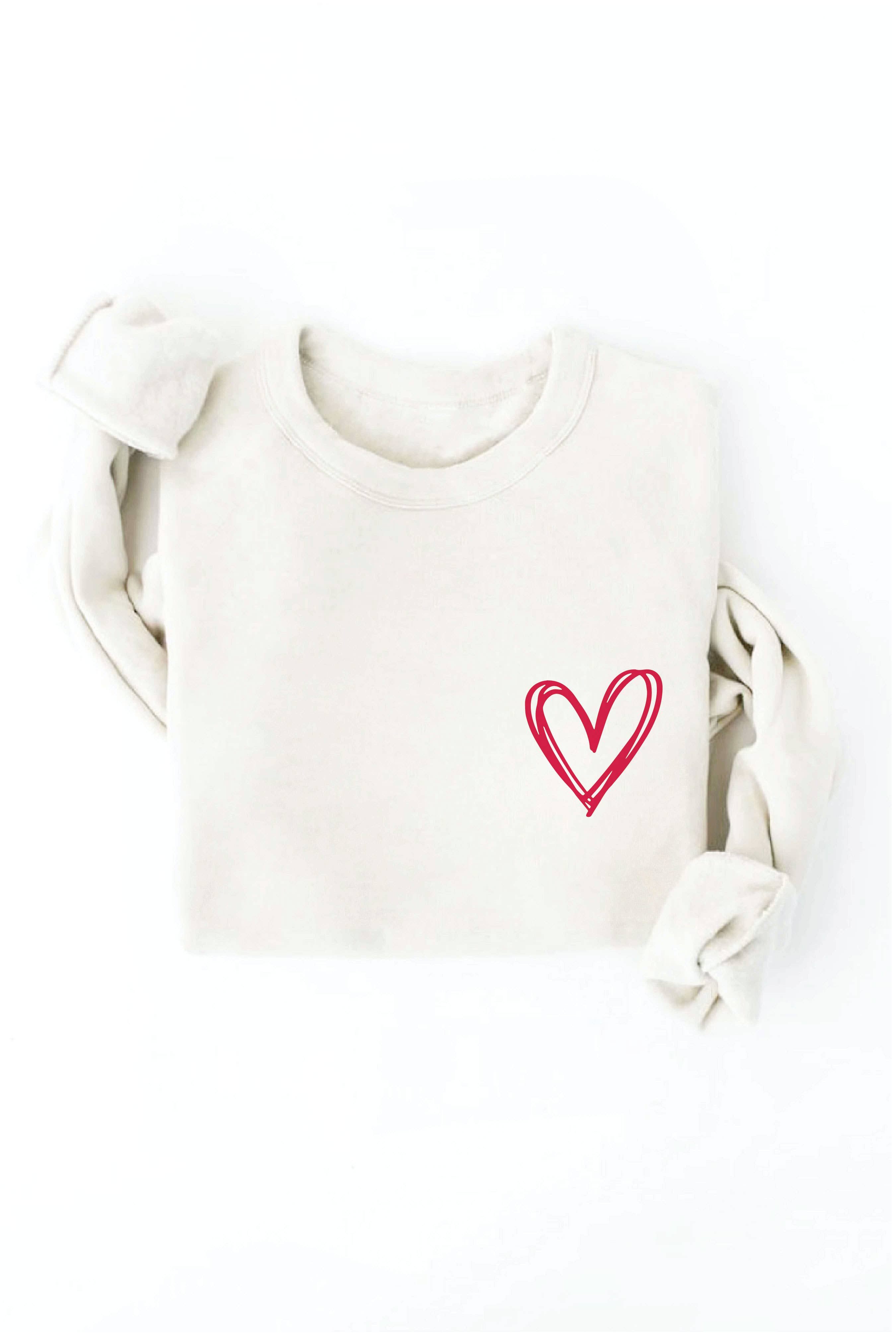 OAT COLLECTIVE - Wholesale Graphic Sweatshirt - Women's - HEART Graphic Sweatshirt18