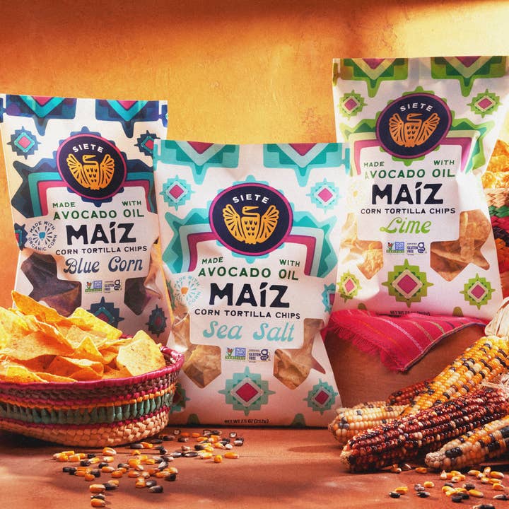 Siete Foods - Wholesale Chips - Wholesale Maiz Mix 18pk (6 bags of each)