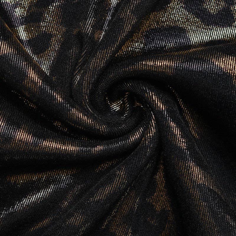 KHAKI Retro Long Sleeve Round Neck Leopard Print Sweatshirt for wholesale on Faire7