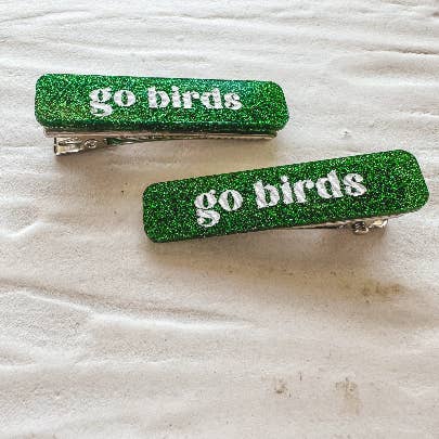 The Redhead Design Shop - Wholesale Hair Clip - Women's - Go Birds Hair Clip - Single Clip - Philadelphia Eagle3