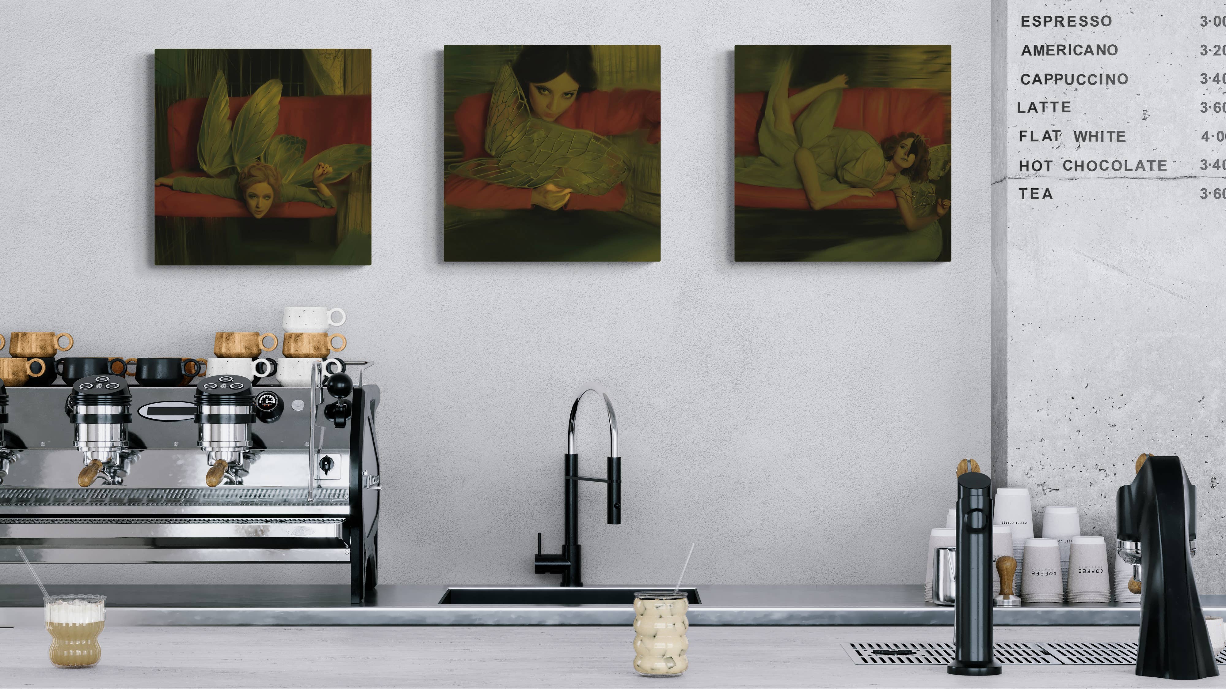 StudioKollisions - Wholesale Art Print - "Shattered Wingz" Wall Art Print Set, Heavy Cardstock2