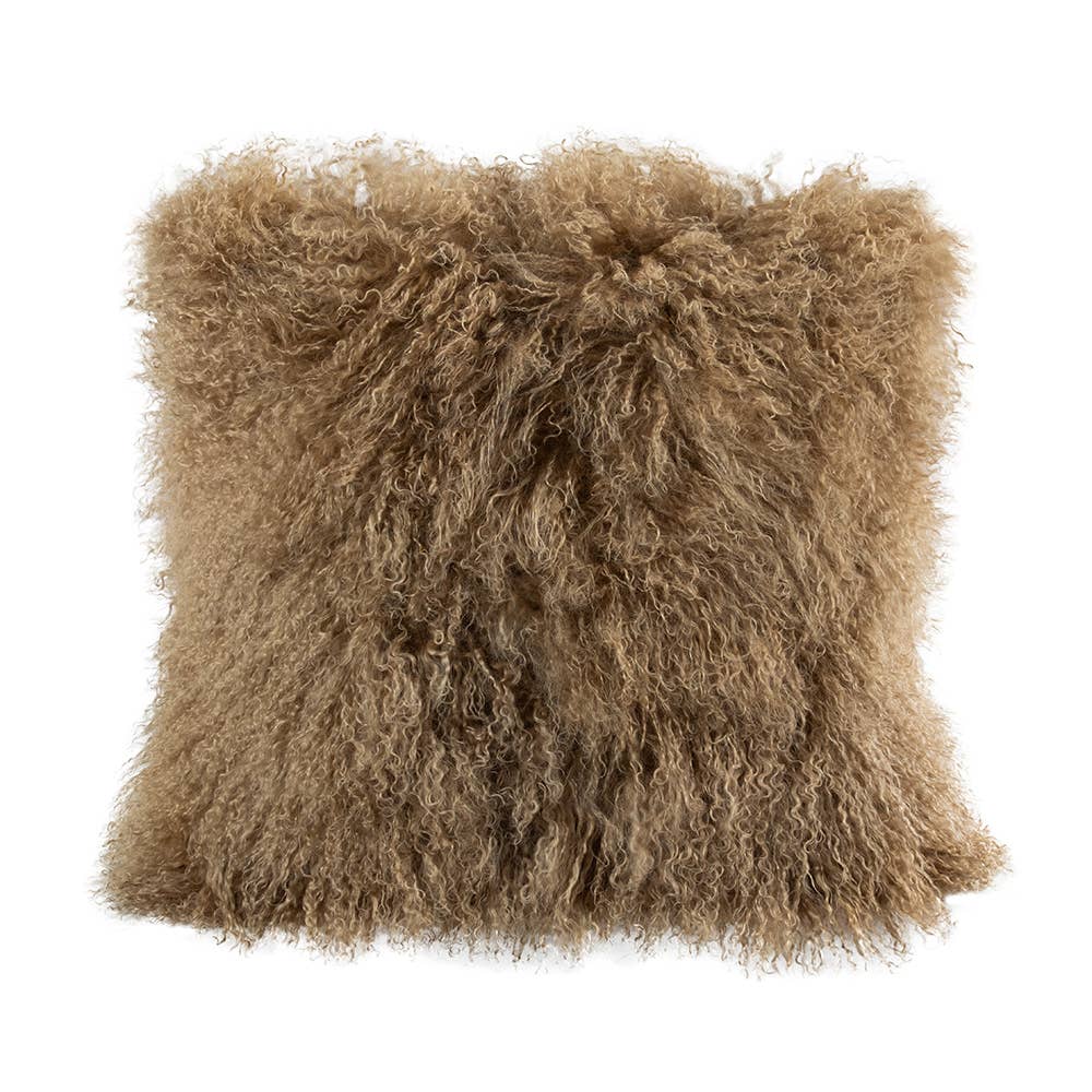 Fibre by Auskin USA - Wholesale Throw/Decorative Pillow - Tibetan Lambskin Pillow Square2