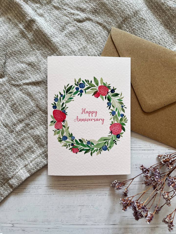 Joyeux anniversaire - Couronne d'anniversaire - Anniversaire de mariage pour la vente par Designbyting