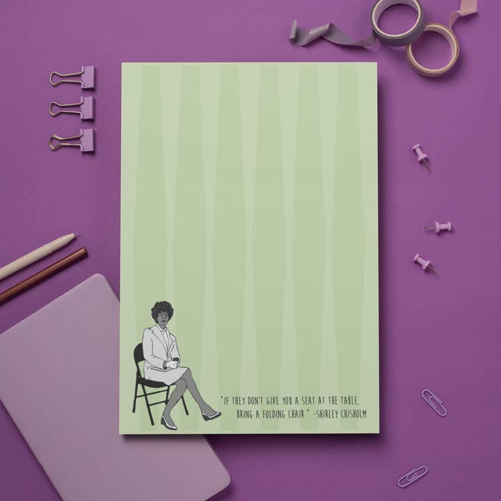 The Card Bureau - Wholesale Notepad - Shirley Chisholm Quote Notepad