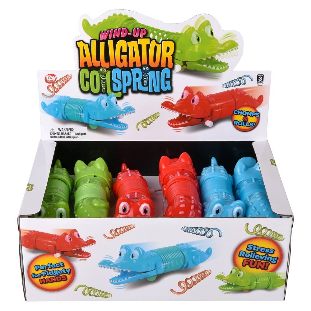 La Luna Bella - Toys - Wholesale Classic Toy - Kids - Wind Up Coil Spring Alligator 7" - LLB Toys5