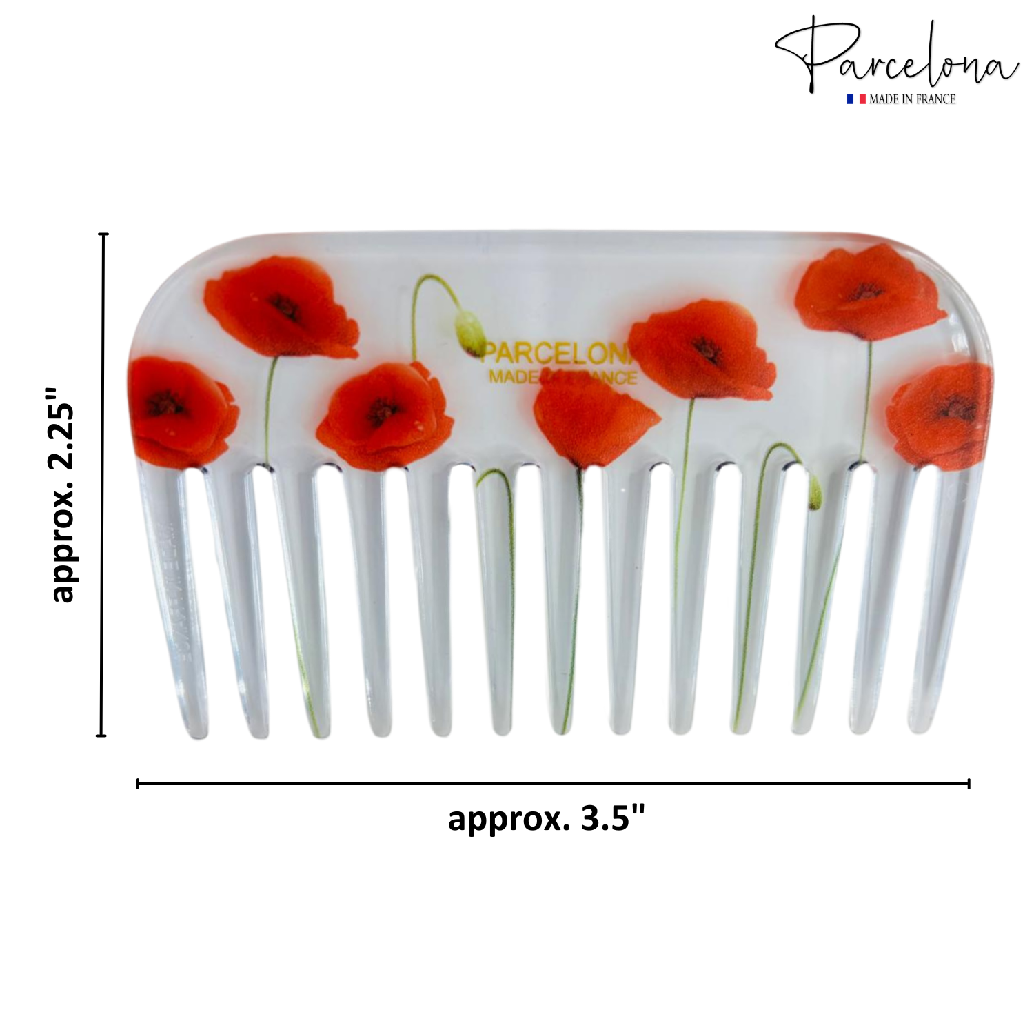 Parcelona - Wholesale Hair Brush/Comb - Parcelona Wide Tooth Comb Tropical Toucan Floral Print Comb for Thick Curly Hair61