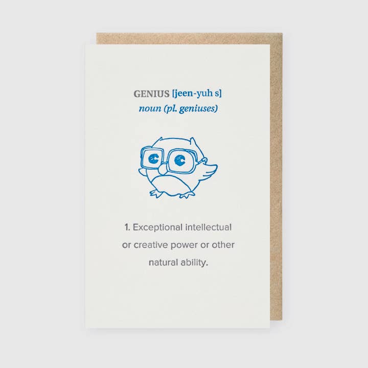 Pike Street Press - Wholesale Everyday Greeting Card - Genius Greeting Card (*Ltd)
