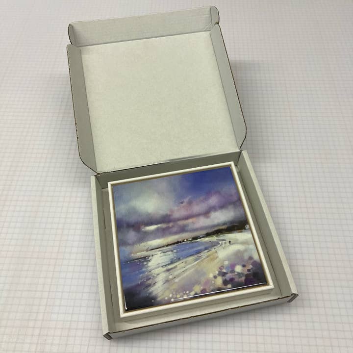 Emma S Davis Artist – wholesale Art print – 'Summer Days, Elie'- Framed Ceramic Tile Art Print5