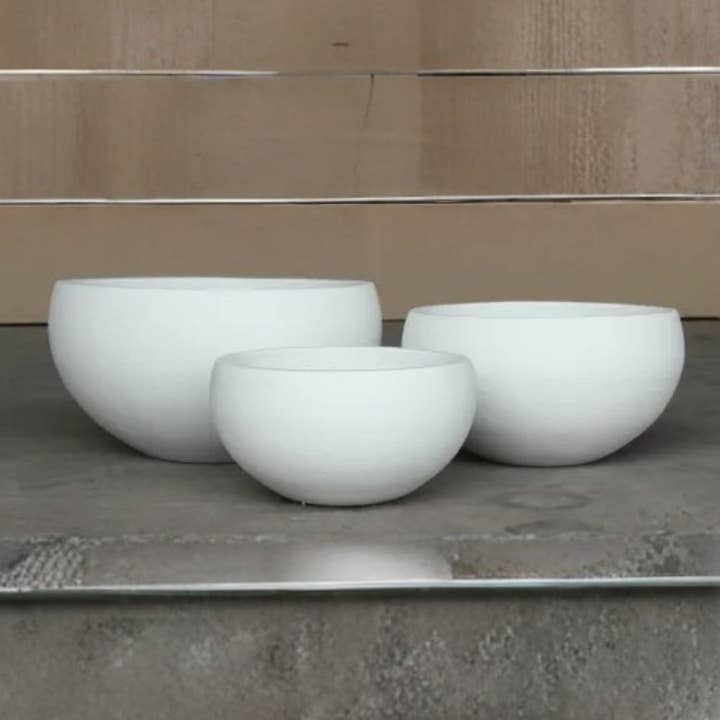Zen Cement Bowl Set/3 – White and other Purchase Wholesale no minimum. Free Returns & Net 60 Terms on Faire trending on Faire.