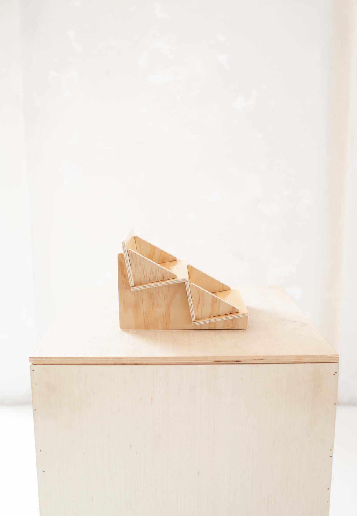 Reminder Nail Polish - Wholesale Display Shelf - 2-Tiered Birch Shelf (7")2