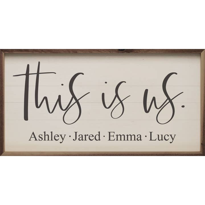 Personalized First Name This Is Us White for wholesale by Kendrick Home