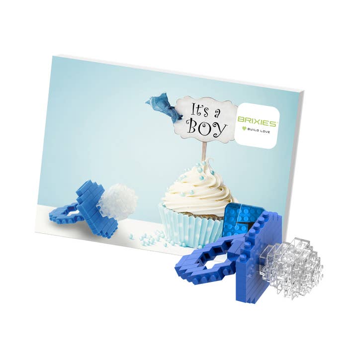 Brixies - Wholesale Build-a-Toy - Kids - BRIXIES Baby Boy Postcard