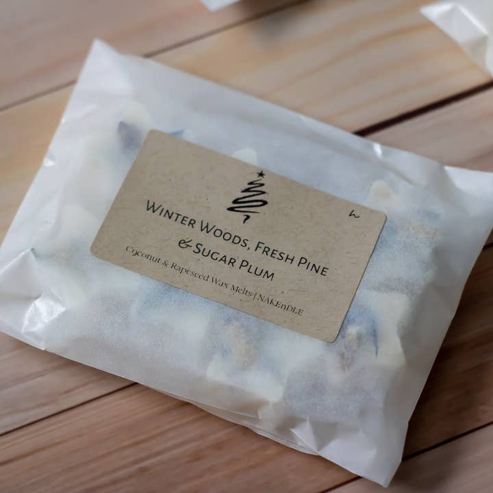NAKEnDLE - Wholesale Wax Melt - Winter Woods hand poured luxury Christmas Wax Melts