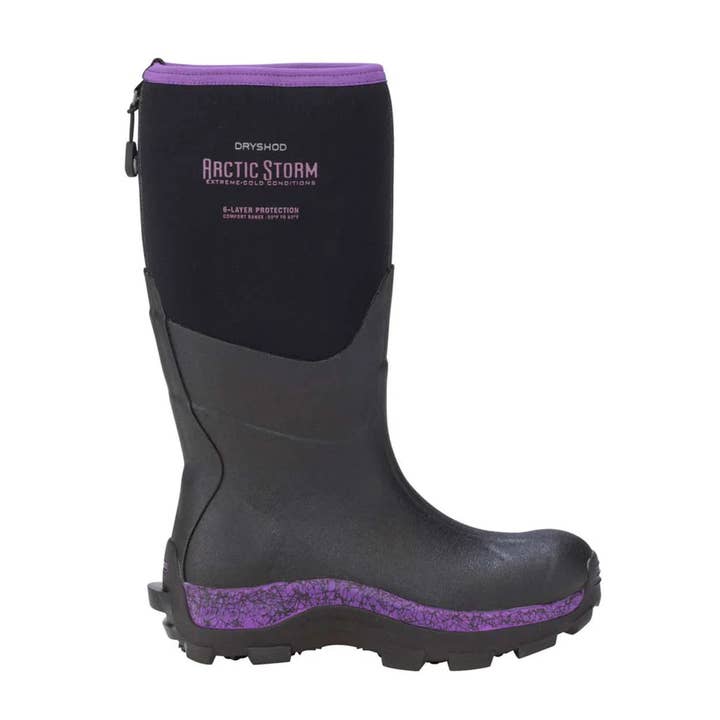 Dryshod Women's Arctic Storm High Black/Purple for wholesale by Uncle Mike's Outdoors and More!