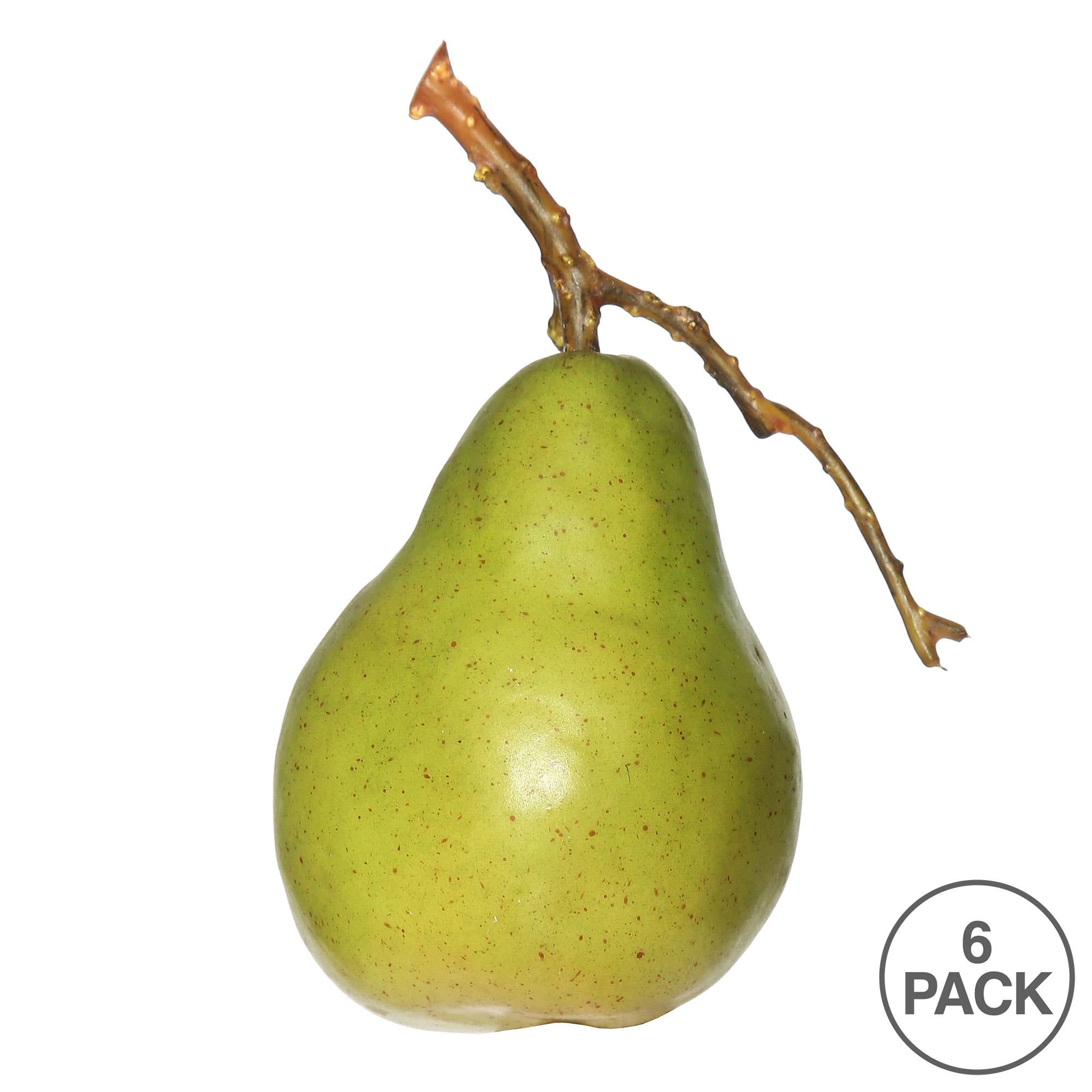 Vickerman 90MM  Artificial Green and Yellow Pear, 6 per Bag for wholesale on Faire2