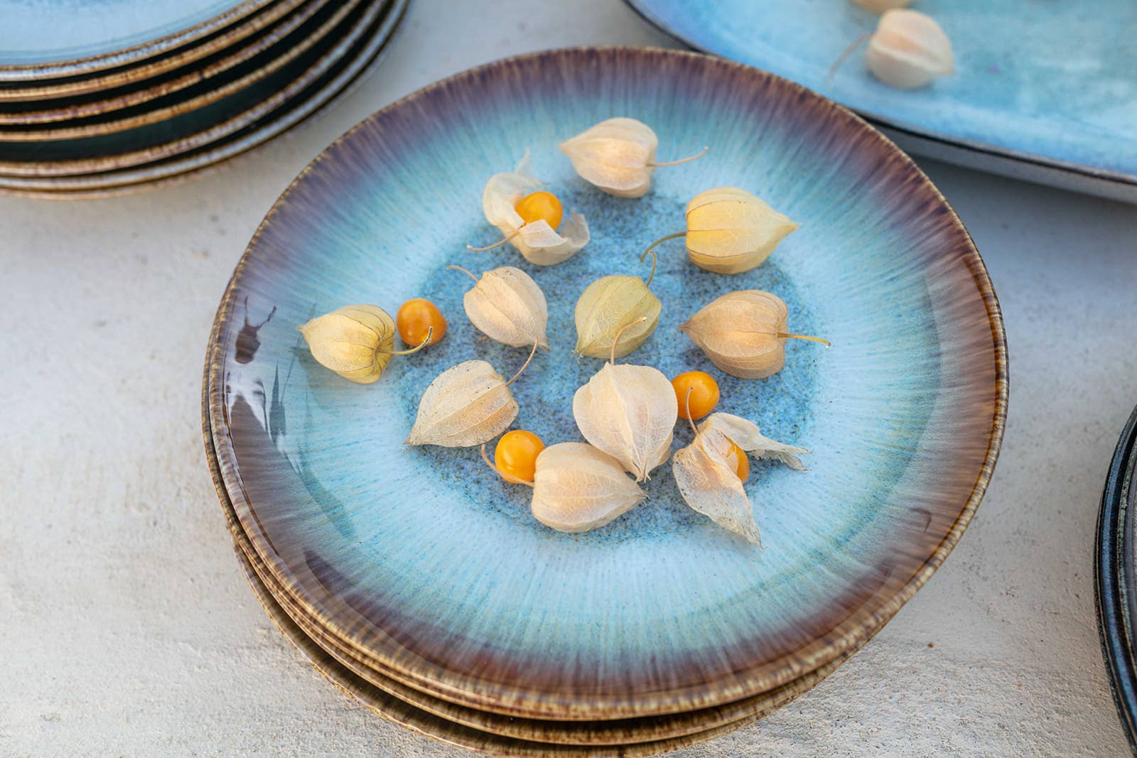 Keramik Liebe - Vente Service à vaisselle - Set de 12 assiettes - Alegria Green6