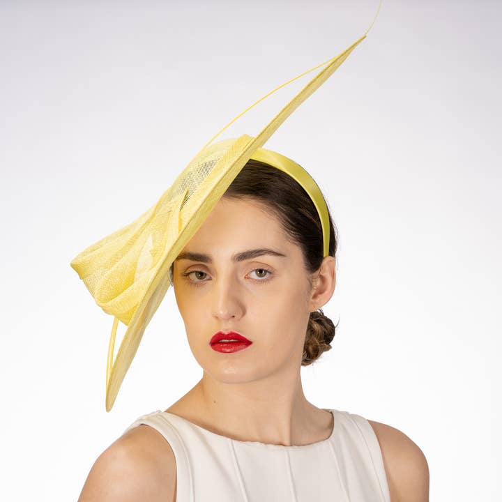 Sinamay Saucer Headband Fascinator Cocktail Hat | 5820H for wholesale by KaKyCo