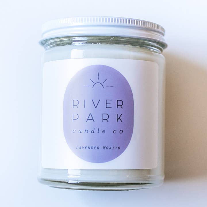 Lavender Mojito for wholesale by River Park Candle Co.