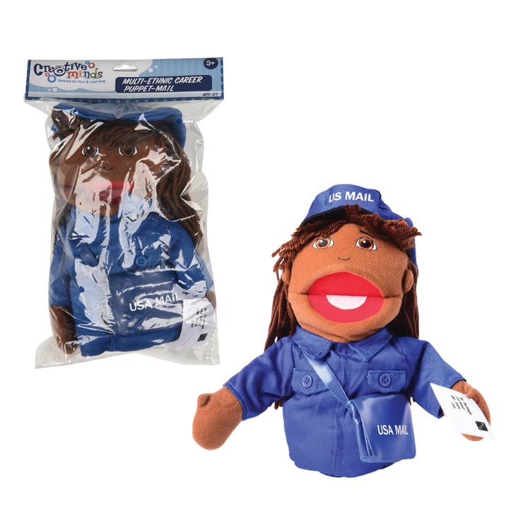 Multi-Ethnic Career Puppet for Kids - Mail Carrier Puppet for wholesale by Cre8tive Minds