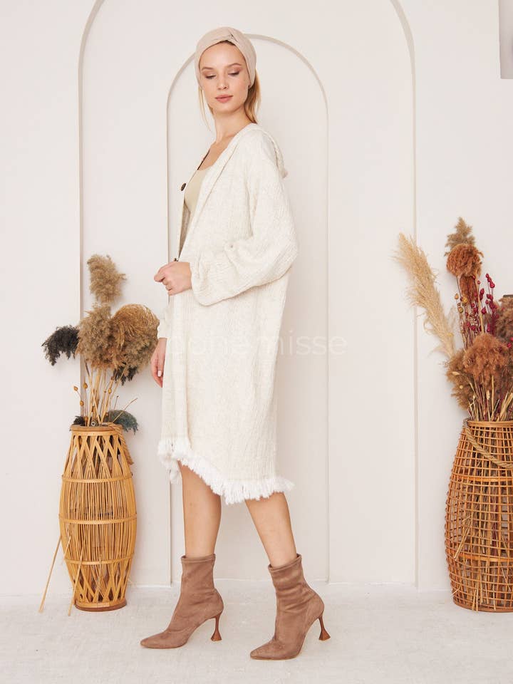 Natural Warmth Kimono Cardigan for wholesale by bohémisse