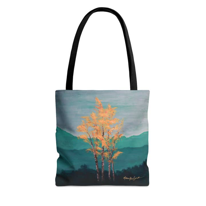 Golden Birch small tote bag for wholesale by Artist Makara Thach Sernett