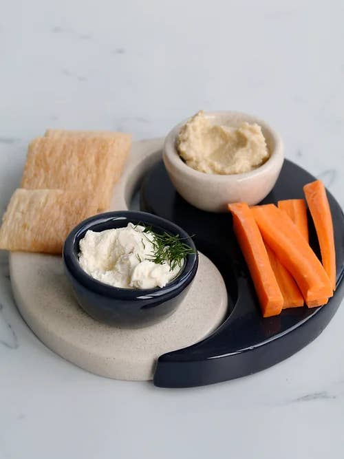 Set de platos Ying Yang Trinket para venta al por mayor de Vivas Ceramica