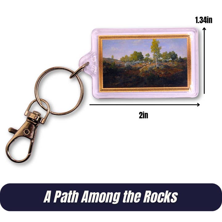 Mini chefs-d'œuvre porte-clés | Un chemin parmi les rochers pour la vente par Second Star Society