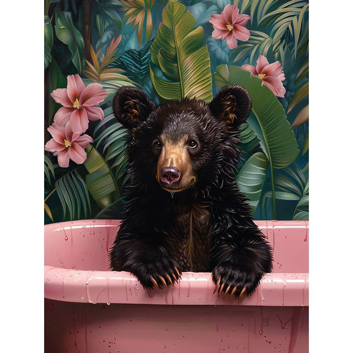 Momart "Bruno Bear In Pink Bathtub" for wholesale by Starz Puzzles LLC