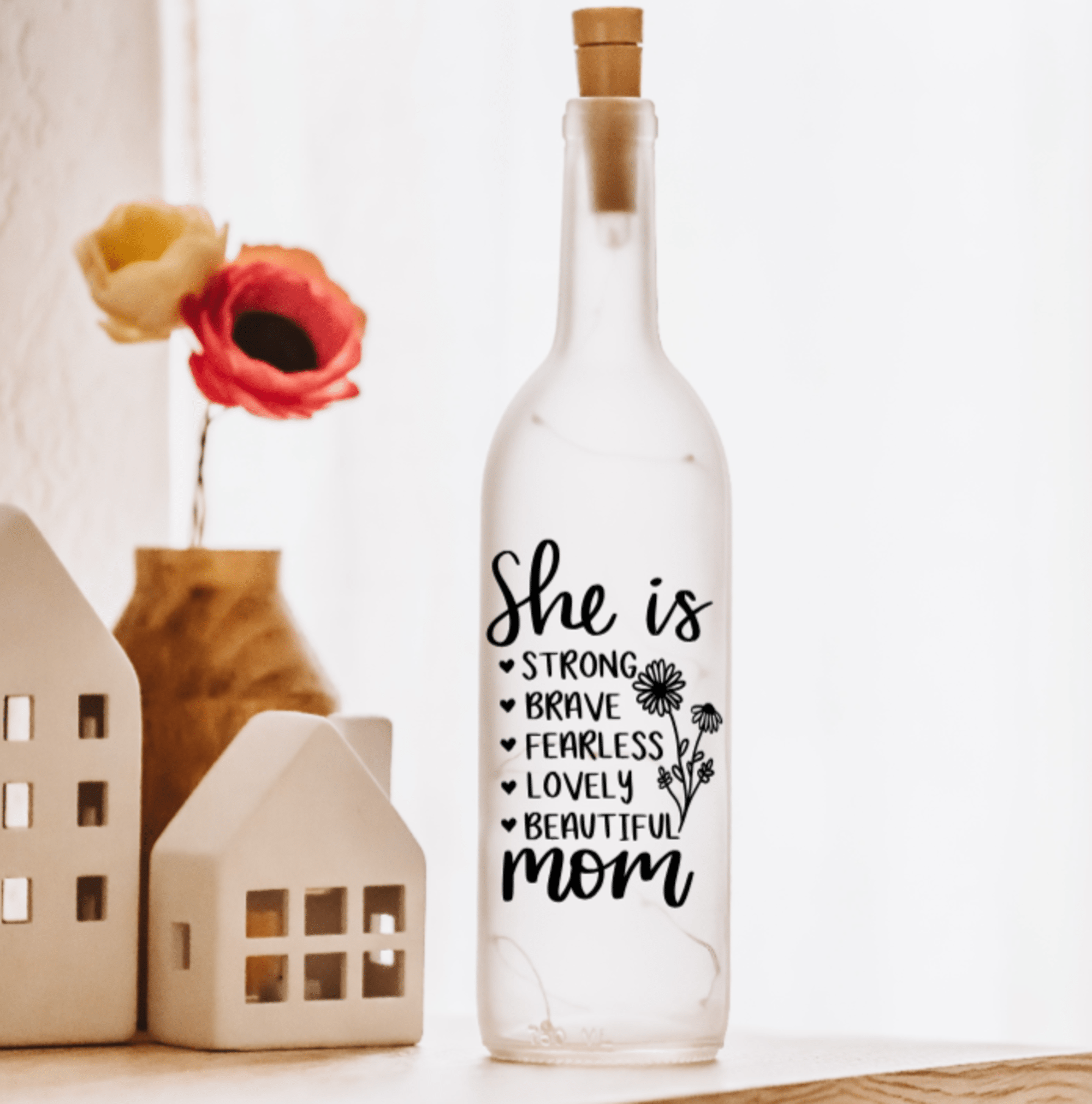 Firefly Home Designs - Wholesale Accent/desk lamp - Mothers Day Gifts, Wine Bottle Light, Mom Gifts, Table Lamp3