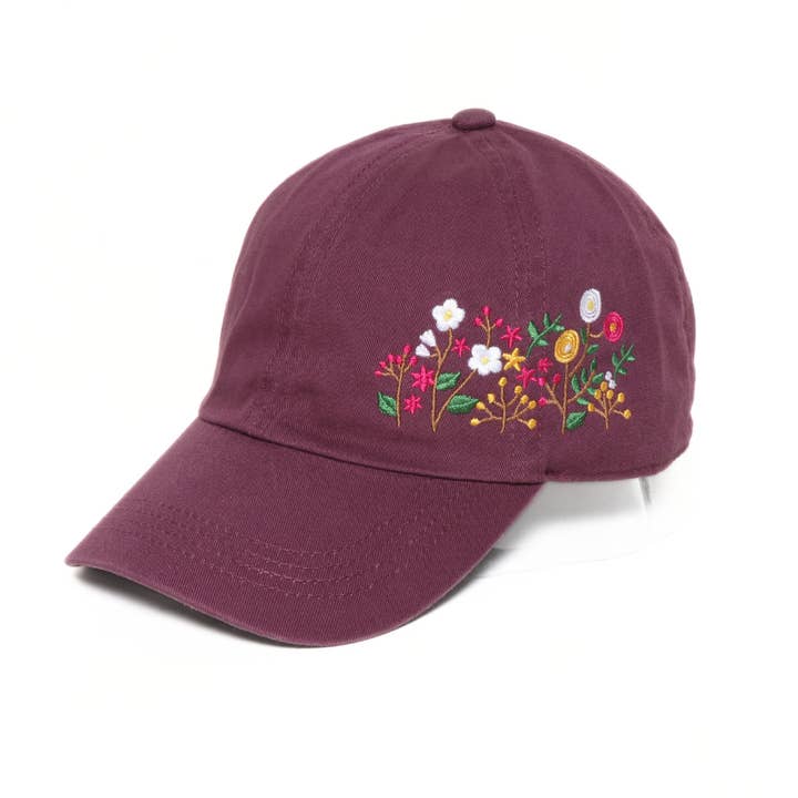 David And Young - Wholesale Baseball Cap - Women's - Flowers Side Embroidery Cotton Baseball Cap4