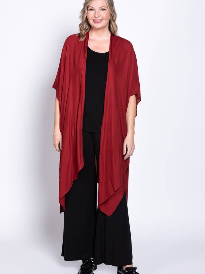 Darcy, Djup Bourgogne, En storlek för wholesale av Blue Sky Clothing Co LLC