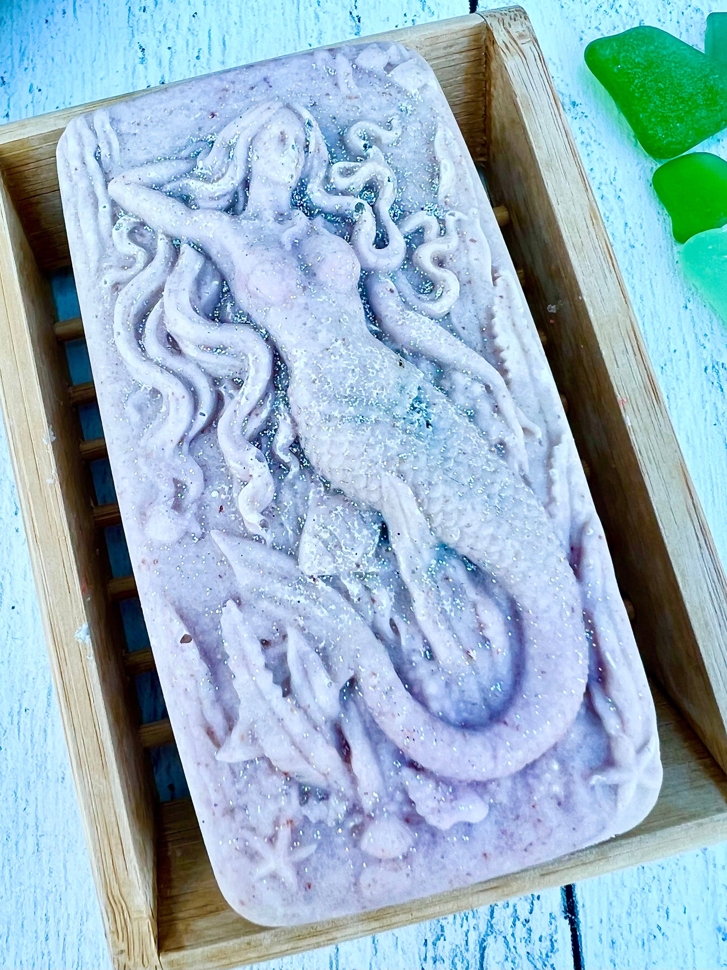 Fairyland Glade - Wholesale Bar Soap - Moon Magic Hidden Sea Glass Salt Soap Bar MADE TO ORDER1