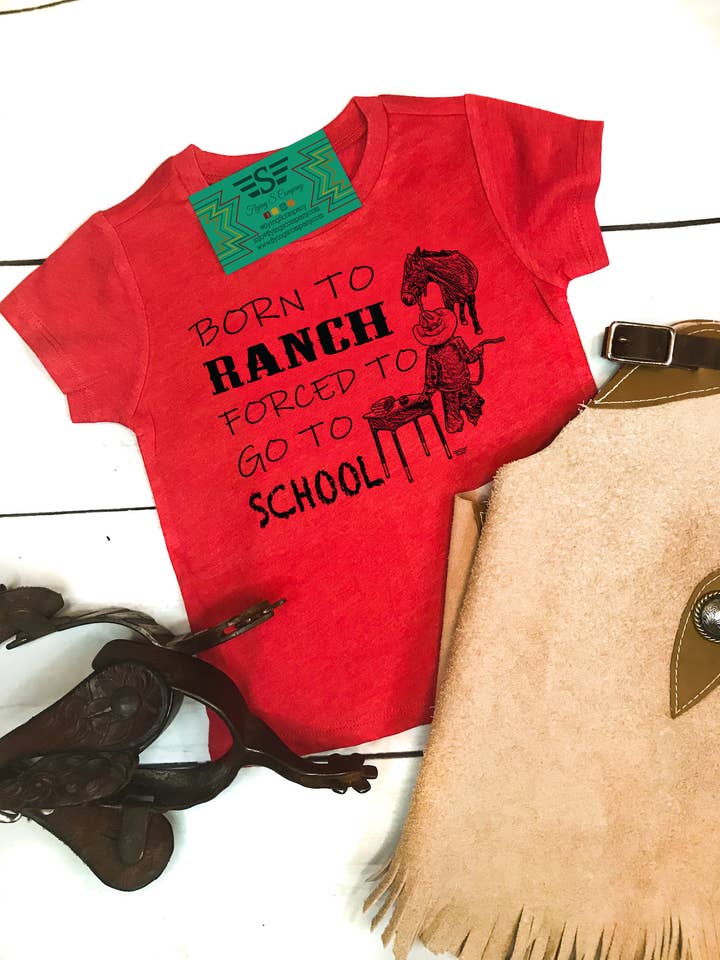 Kids Born to Ranch Tee for wholesale by Flying S Company