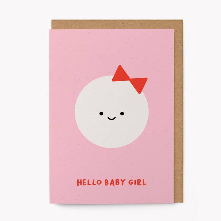 Bonjour Petite Fille - Carte de Vœux pour la vente par Graphic Factory
